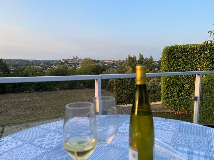 9 Ecluses Canal Du Midi-Maison T3 Belle Vue Avec Piscine Béziers Eksteriør billede